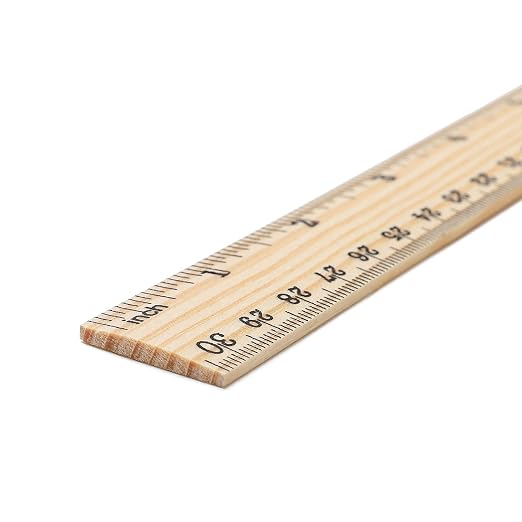 60 Pack Wooden Ruler 12 Inch Rulers Bulk Wood Measuring Ruler Office Ruler 2 - Image 7