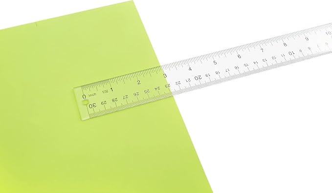 Westcott Acrylic Clear Rulers Set, Easy-to-Read Markings, Scratch-Resistant - Image 10