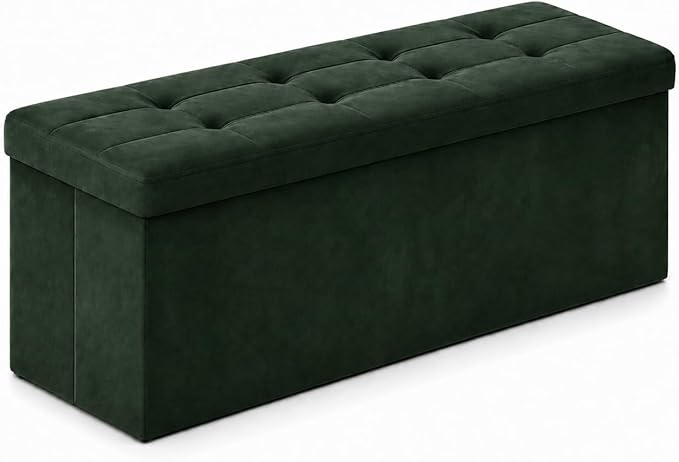 ALASDO 43 Inch Folding Storage Ottoman Bench by ALASDO