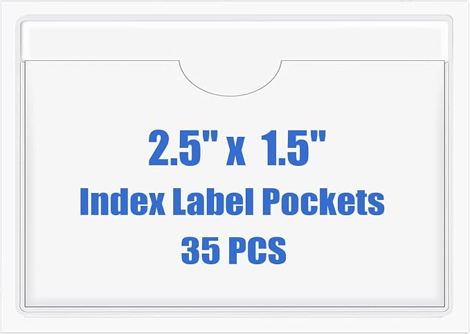 Origin-Joy 35 PCS Self Adhesive Index Card Pockets by Origin-Joy