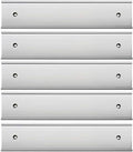 2“ × 10” Nameplate Holder Wall or Door 5Pack Silver | by Icomecn