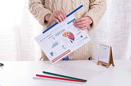 Sliding Bar Clear Report Covers, 40 Sheet Capacity, Transparent Resume - Image 7