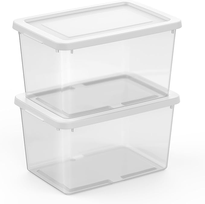 Sterilite 12 Pack Storage Boxes, Lightweight Home Organizers - Image 7