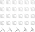 24pcs Decorative Cute Push Pins Glass White Thumbtacks Thumb Tacks Pushpins by Aoxsie