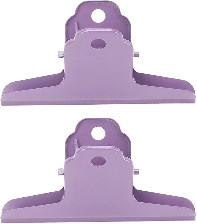 2PCS Extra Large Binder Clips Metal Bulldog Clips Large Paper Clamps Holder by SEEKRARE