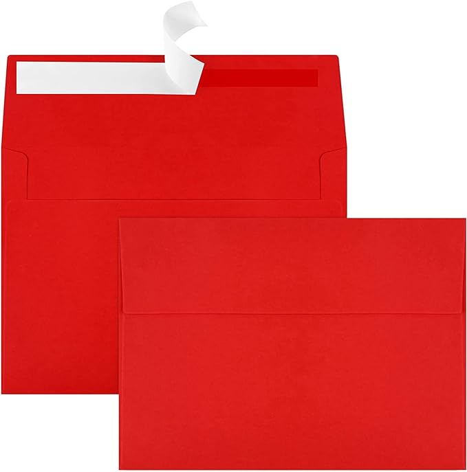 70 Packs A4 Envelope Red, 4x6 Photo Envelopes by Joyberg