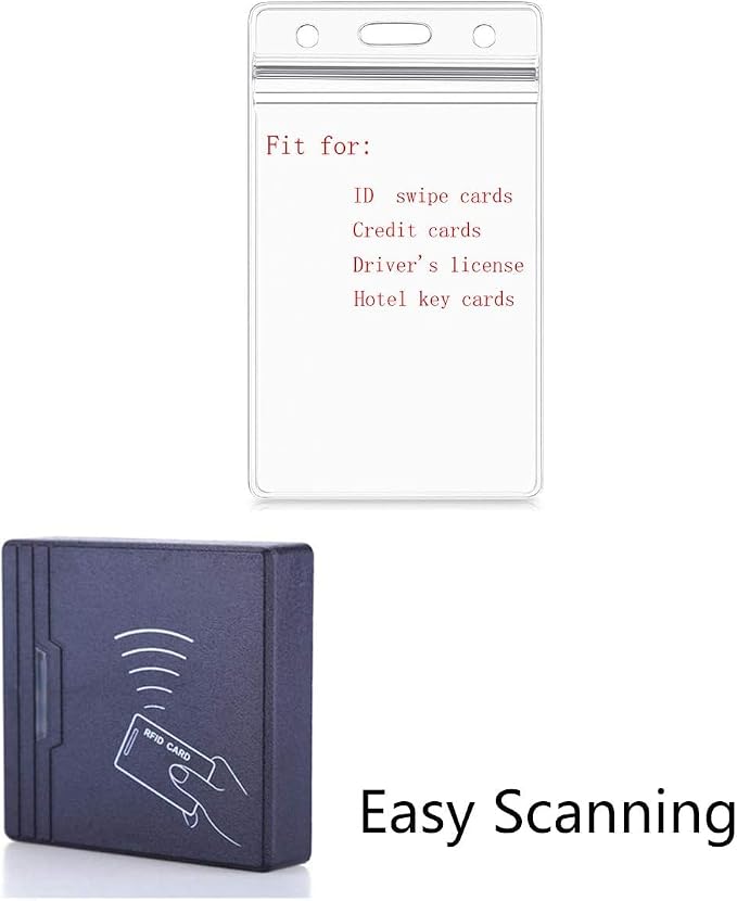 250 Pcs Vertical ID Card Name Tag Badge Holder - Image 4