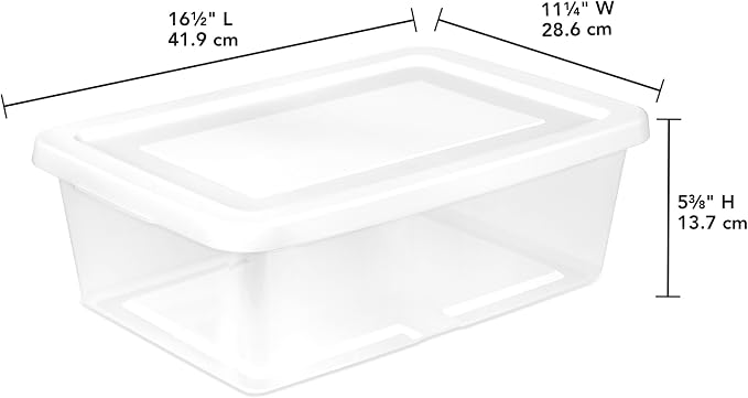 Sterilite 45 Pack Storage Box, 12 Quart Stackable Tote - Image 3