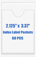 Origin-Joy 60 PCS Self Adhesive Index Card Pockets by Origin-Joy