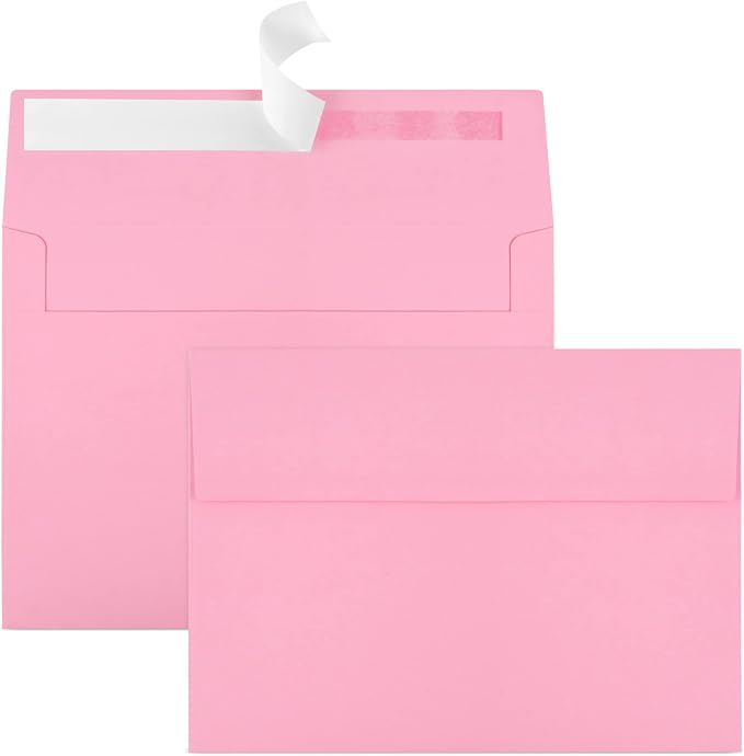 50 Packs 5x7 Envelopes, A7 5x7 Envelopes by Joyberg