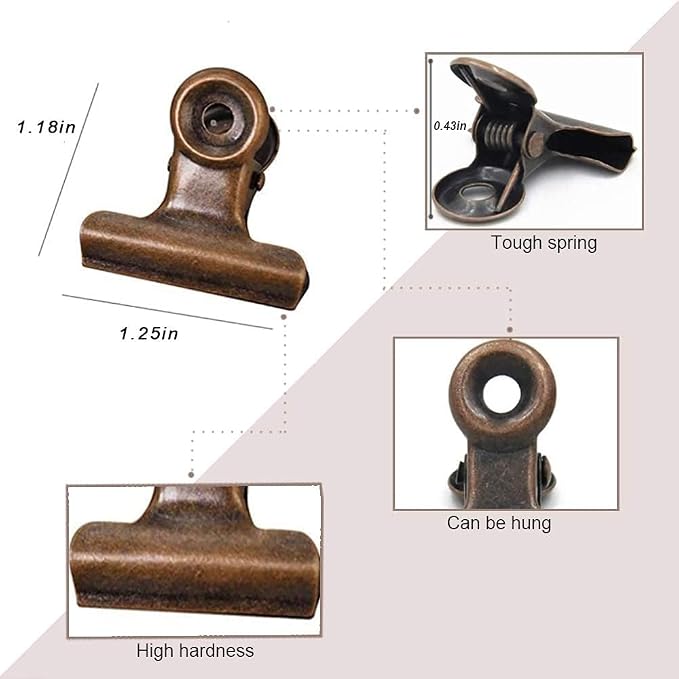 YUCHIYA 10 Pack Bulldog Clips - Image 4