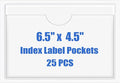 Origin-Joy 25 PCS Self-Adhesive Index Label Pockets by Origin-Joy