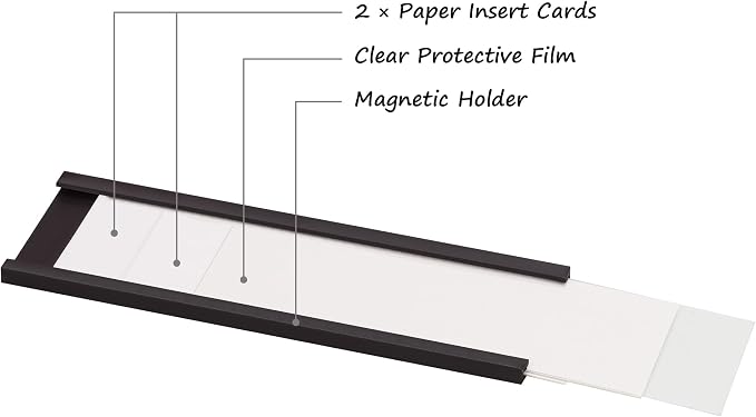 Realth Magnetic Label Holders 2'' x 3'' 30 Pack, Magnetic File Cabinet Labels | - Image 5