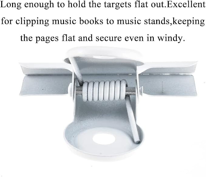 HAHIYO 2inch White Bulldog Clips Metal File Hinge Binder Clips Clamps Save - Image 4