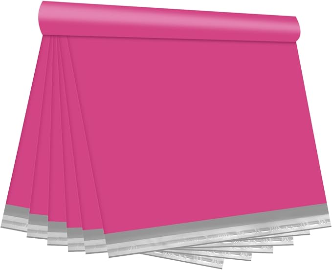 Pink Poly Mailers 24x24 Inch, 200 Pack | Self-seal shipping bags by Unknown