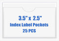 Origin-Joy 25 PCS Self-Adhesive Index Label Pockets by Origin-Joy