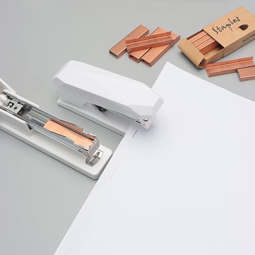 Rose Gold 26/6 Standard Staple Set 12mm Width 1000/Box 6 Boxes/Pack 6000 Count - Image 5