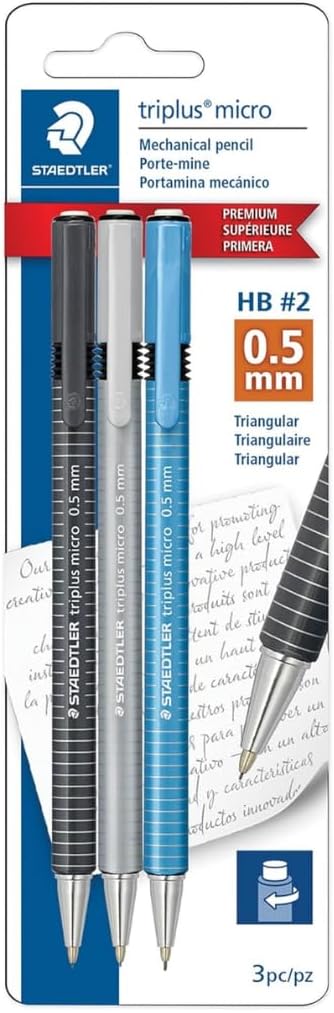STAEDTLER Triplus Micro Mechanical Pencils 12 Pack 0.5mm lead, Retractable - Image 2