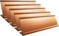 5 Pack 2" x 8" Aluminum Desk Name Plate Holder Rose Gold | Office Business by Icomecn