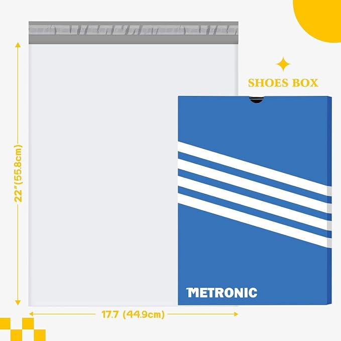 Metronic Poly Mailers 17.7x22 500Pack, Large Shipping Bags - Image 2