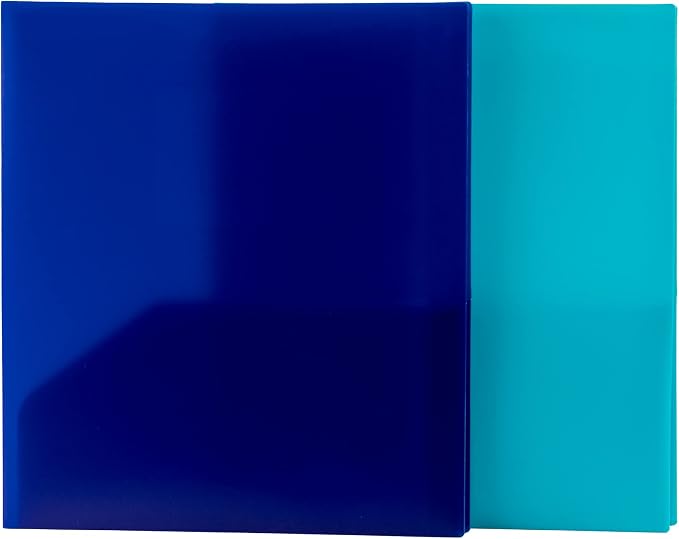 Smead 10-Pocket Organizer, Letter Size, 2 per Pack, 1 Each of Dark Blue and Teal - Image 2