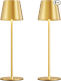Cordless Table Lamp Rechargeable Gold by KakanuoLightings