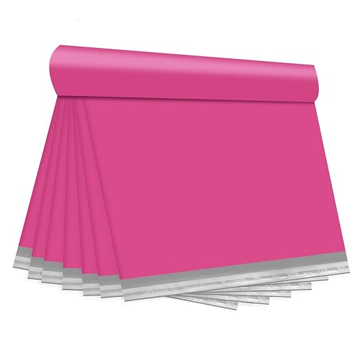 KKBESTPACK Pink Poly Mailers 19x24 50 Pcs, Cute Waterproof Shipping Bags by KKBESTPACK