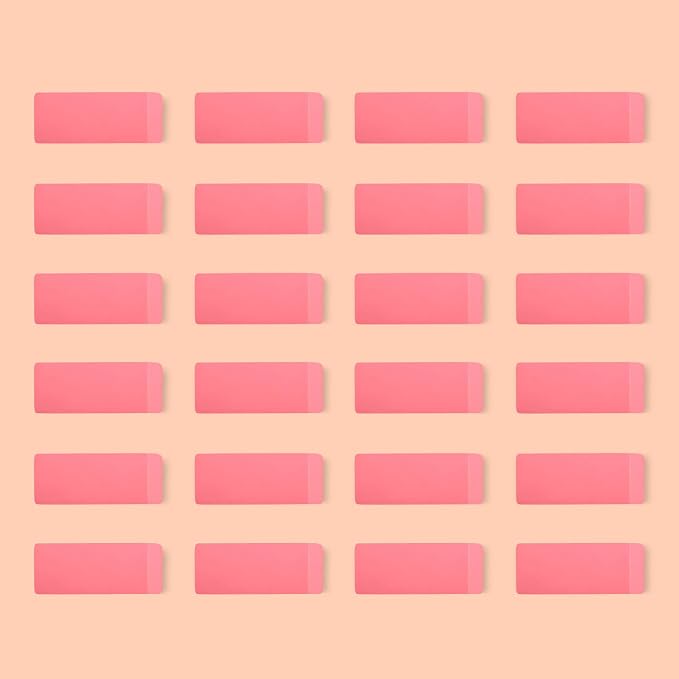 Amazon Basics Rectangular Erasers by AmazonBasics
