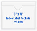 Origin-Joy 25 PCS Self-Adhesive Index Label Pockets by Origin-Joy