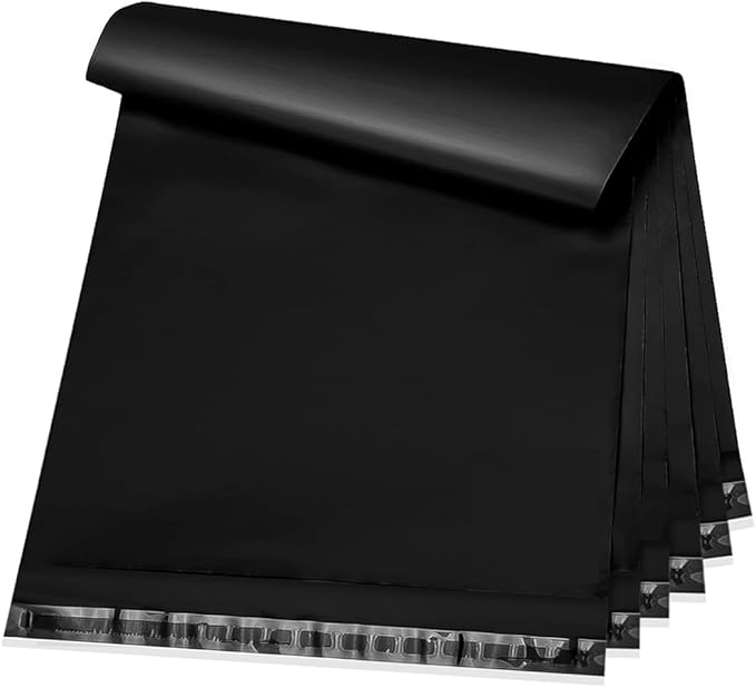 POLYSELLS 50 pcs 24x36 Inches Black Poly Mailers Shipping Envelopes, Strong by POLYSELLS