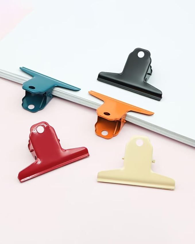 2PCS Extra Large Binder Clips Metal Bulldog Clip Large Paper Clamp Holder - Image 8