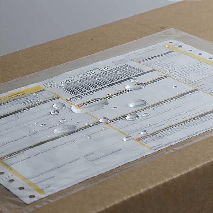 BEUYI Clear 7.5'' x 5.5'' Packing List Envelopes, Shipping Label Pouches/Sleeves - Image 3