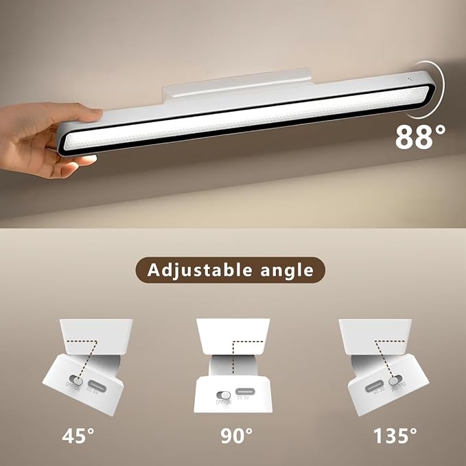 Desk Light Bar 16.5in Magnetic Rechargeable LED Light Bar, 6000K Color - Image 6