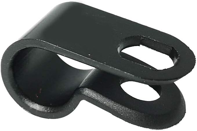 Cable Clamp R-Type Cable Clip Wire Clamp 1/4-inch Nylon Screw Mounting Cord - Image 3