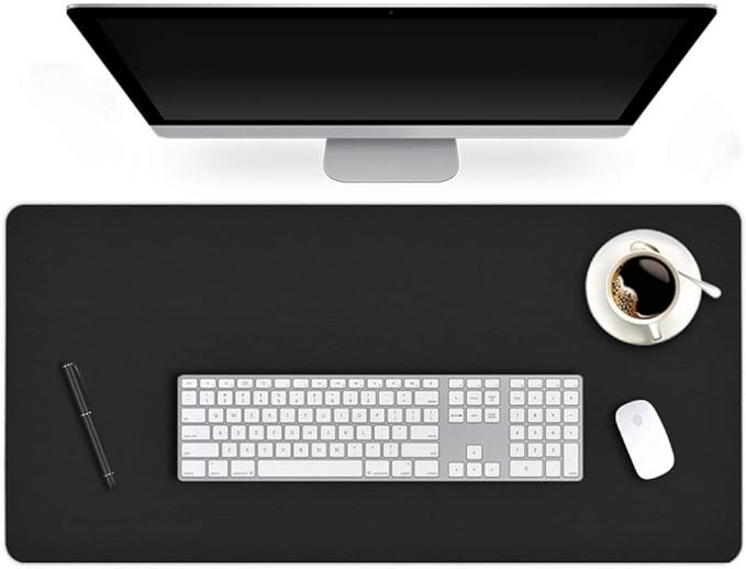 24 X 48 Inch Desk Blotter Pad on Top of Desks Waterproof PU Leather Mouse Pad by EasyEasyLife