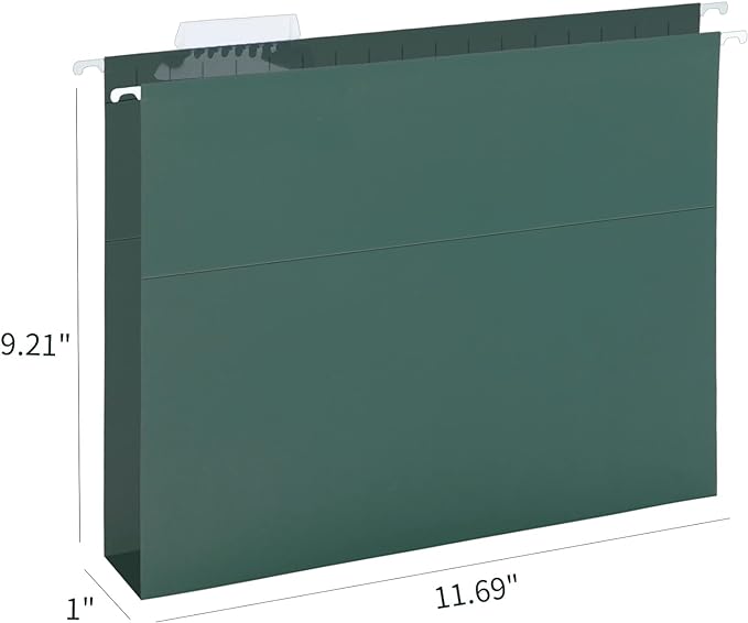 HERKKA Extra Capacity Hanging File Folders, 60 Pack Reinforced Letter Size - Image 2