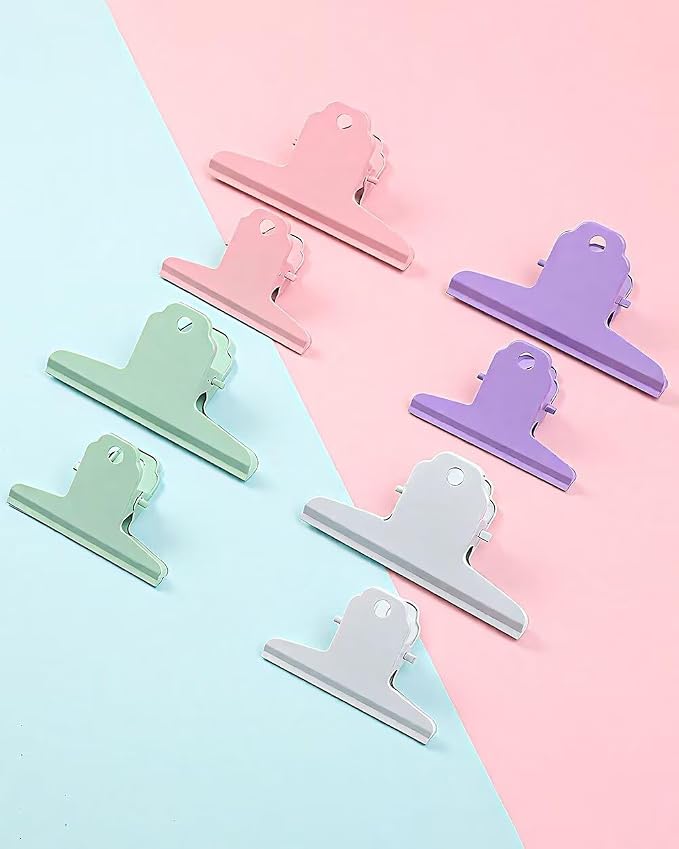 4PCS Extra Large Binder Clips Metal Bulldog Clips Large Paper Clamps Holder - Image 3