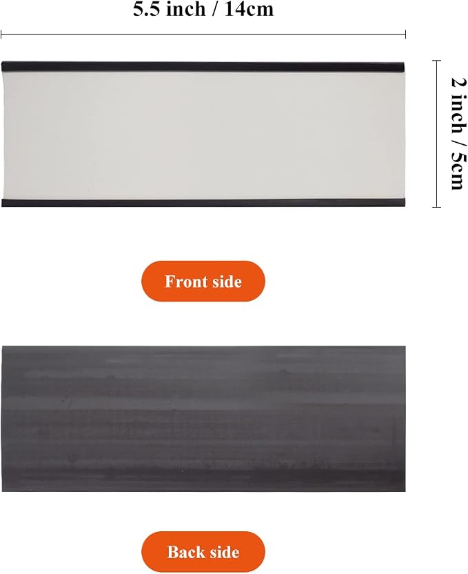 C Channel Magentic Label Holders 2x5.5 Inches - Image 2