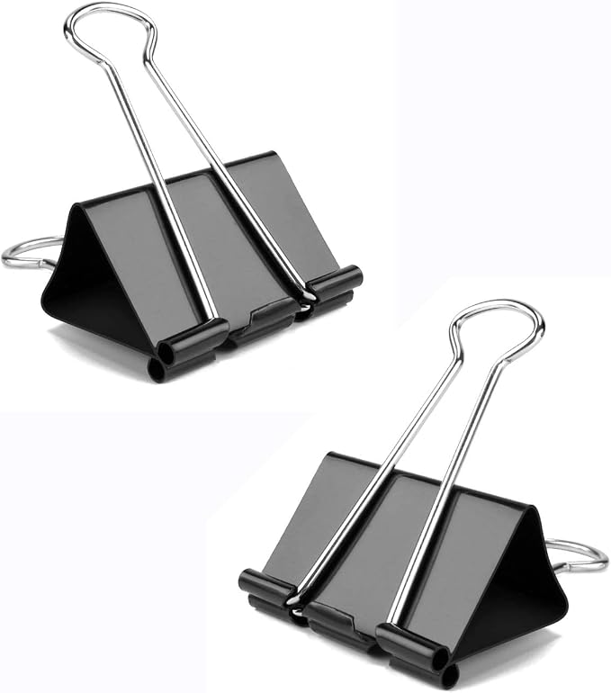 Medium Binder Clips, 48 Pack, 1-1/4 Inch, Standard 32mm, Capacity 0.6 Inch - Image 5