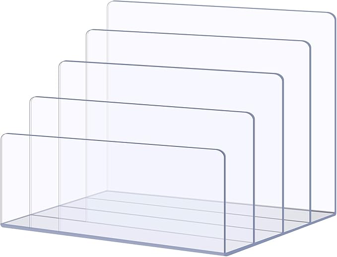 Sooyee File Organizer for Desk, Mail Organizer Countertop, 4-Section File by Sooyee