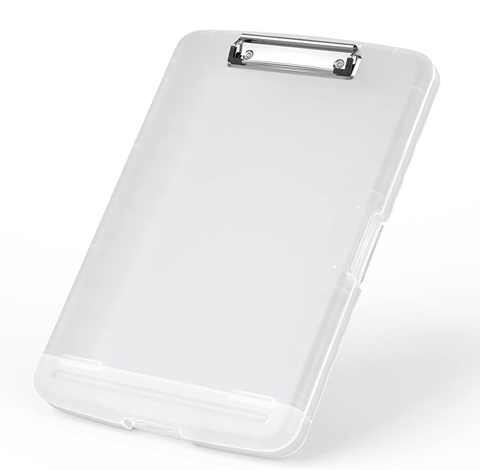 Rimilak Plastic Clipboard with Storage, 8.5 x 11 High Capacity Folio Nursing by Rimilak