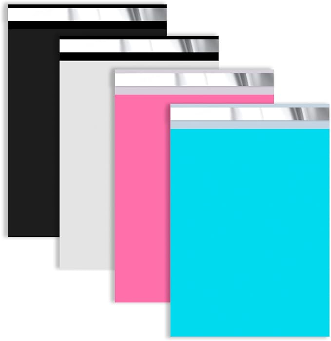 Mixed Color Poly Mailers 10x13 inch 100 Pcs by VAPULCIO