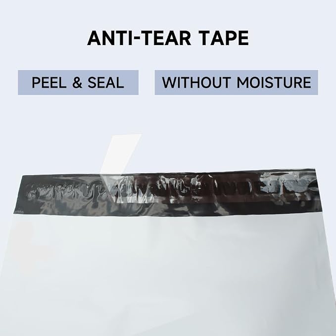 White Poly Mailers 19x24 Inch, 250 Pack | Self-seal shipping bags - Image 6