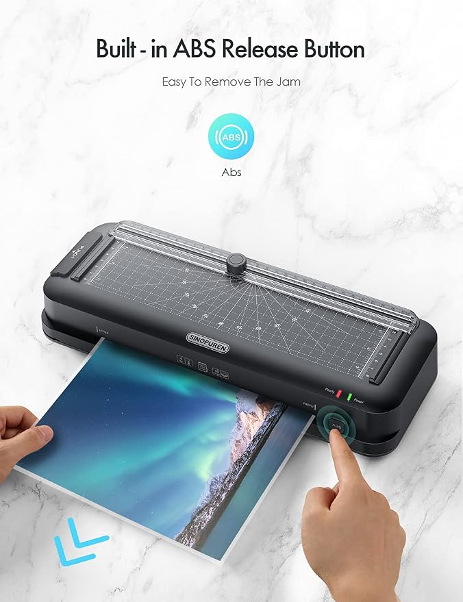 9-Inch Laminator Machine for Teachers & Home – All-in-One Jam-Free Laminator - Image 5