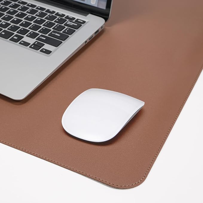 AFIING Cork Desk Mat 47" x 23.6", Dual-Sided Natural Cork & PU Leather Desk Pad - Image 4