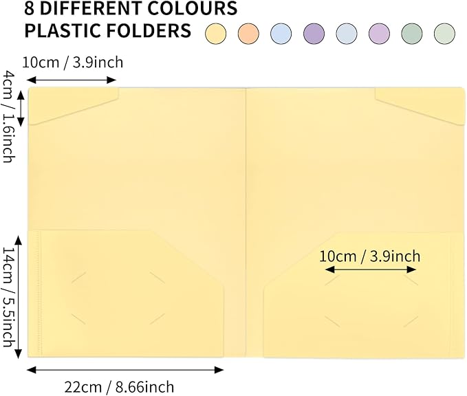 EOOUT 24pcs Plastic Folders - Image 4