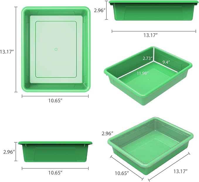 Storex Letter Size Flat Storage Tray – Organizer Bin - Image 6