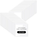 Glenmal 150 Pcs Self Adhesive Index Card Pockets Clear Label Holder Plastic by Glenmal