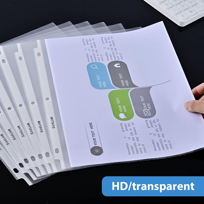 Sheet Protectors 600 Page, Page Protector 8.5" x 11" ，Upgraded Thick Material - Image 3