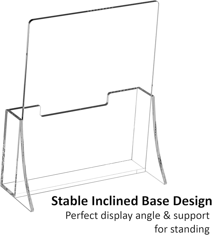 Acrylic Brochure Holder 8.5 x 5.5 Inch 6 Pack, Plastic Display Stands - Image 8